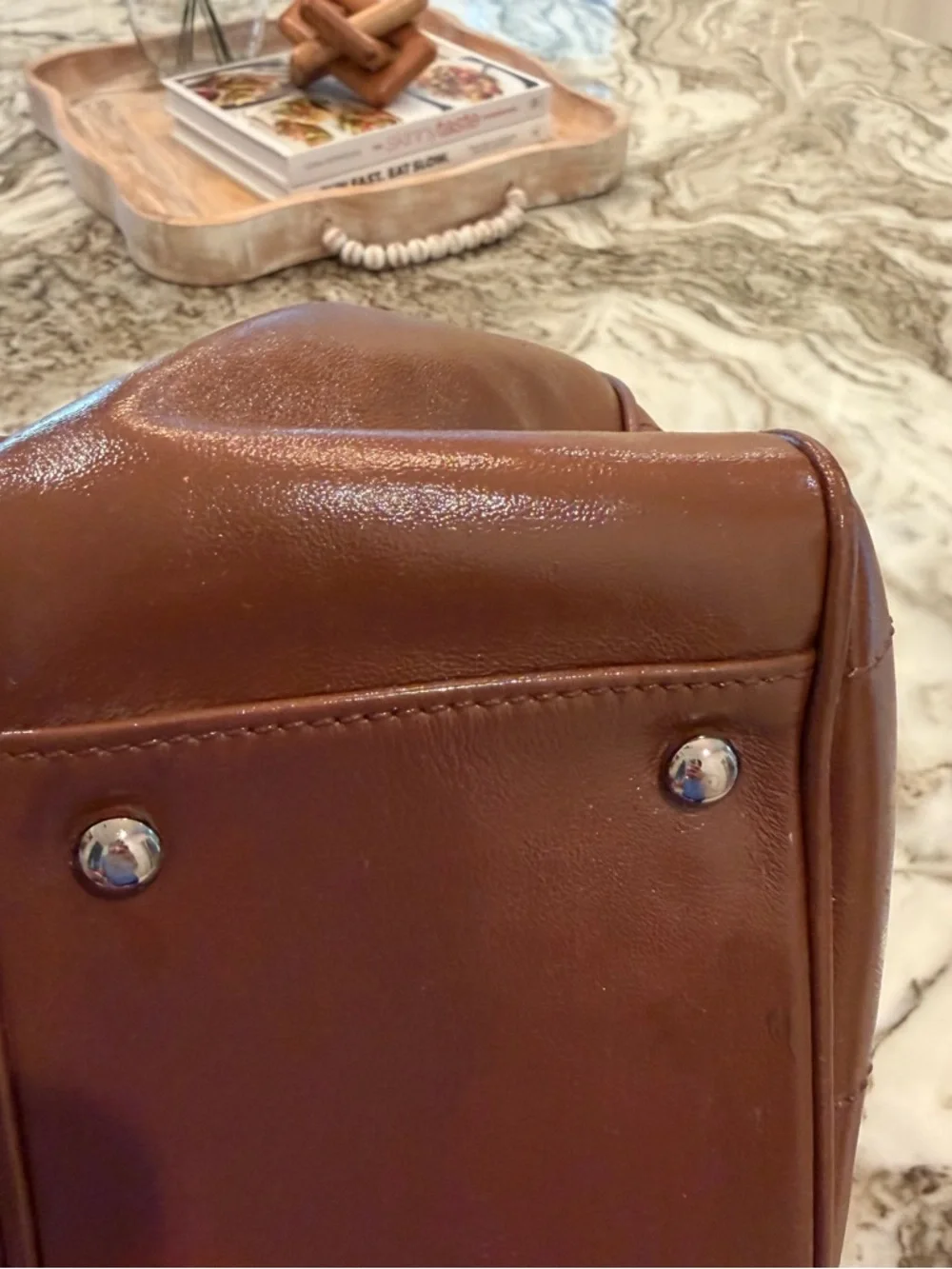 ✨CHANEL Chocolate Bar Brown Quilted Leather Duffel Bag with Silver Hardware - Picture 8 of 17